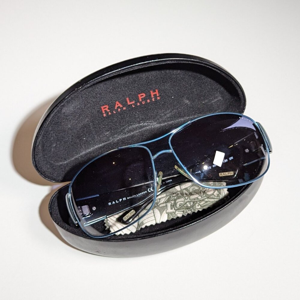 Ralph Lauren Blue Aviator Sunglasses